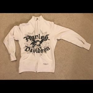 Ladies H-D Long Sleeve Zip Up